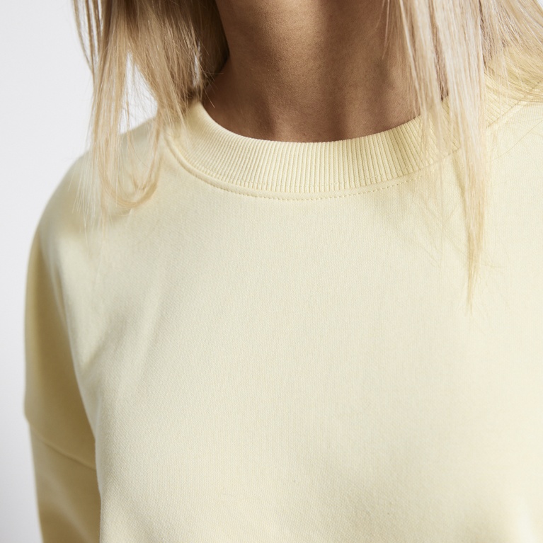 Sweatshirt "New Crew"  Light Yellow